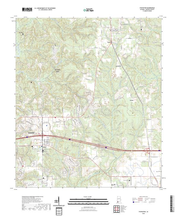 USGS Topographic Map – Stapleton