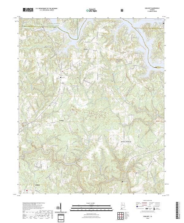 USGS Topographic Map – Sunlight