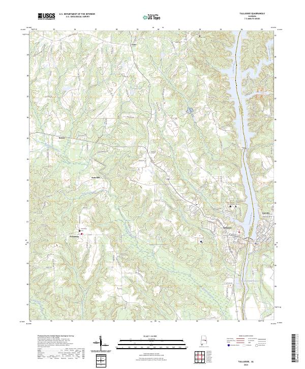 USGS Topographic Map – Tallassee