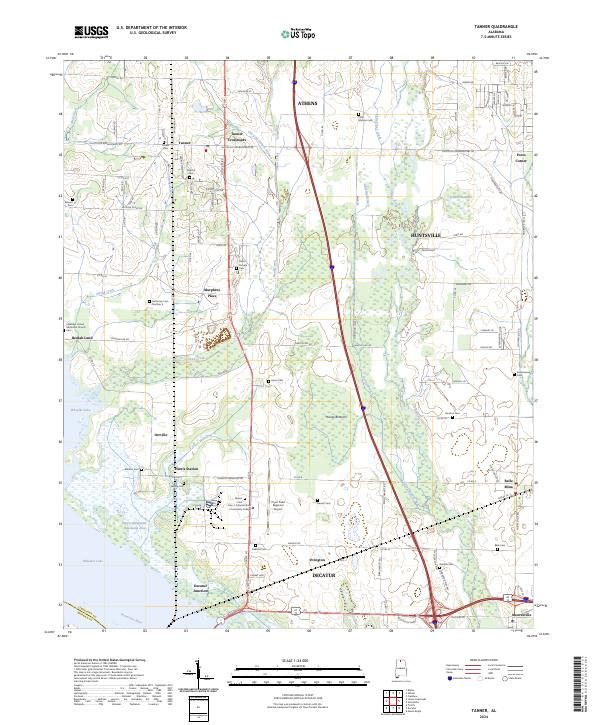 USGS Topographic Map – Tanner