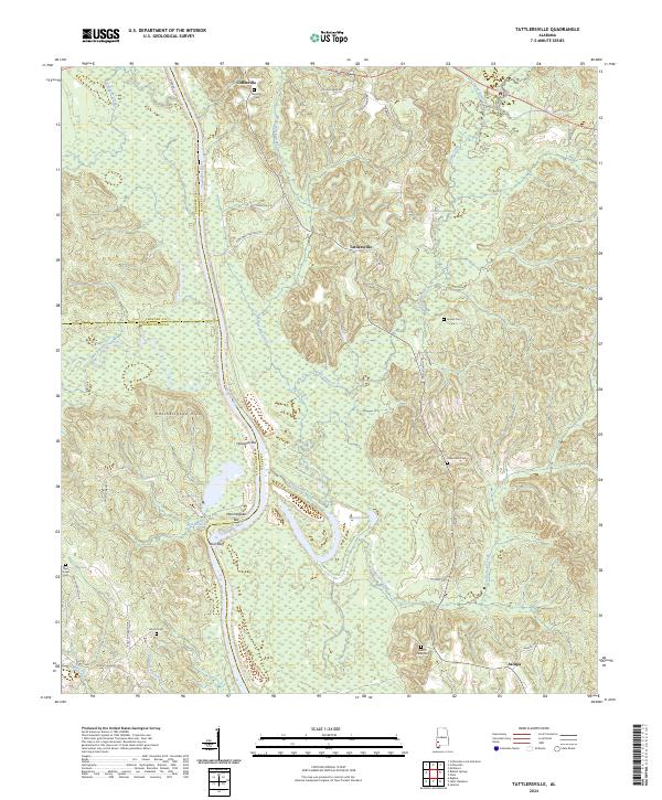 USGS Topographic Map – Tattlersville