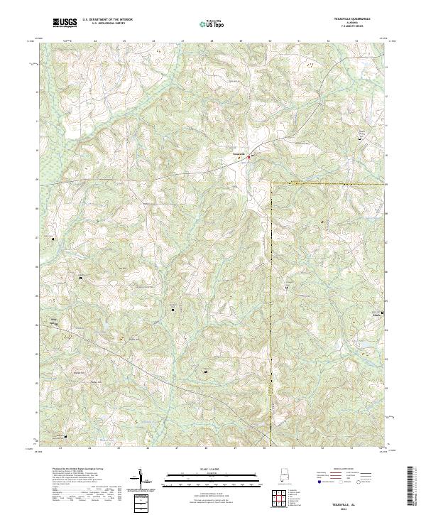 USGS Topographic Map – Texasville