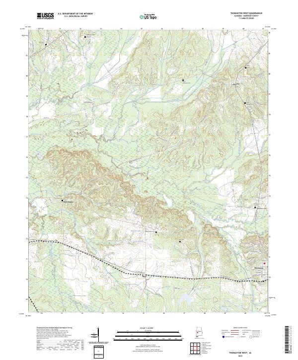 USGS Topographic Map – Thomaston West