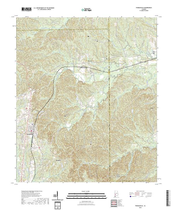 USGS Topographic Map – Thomasville