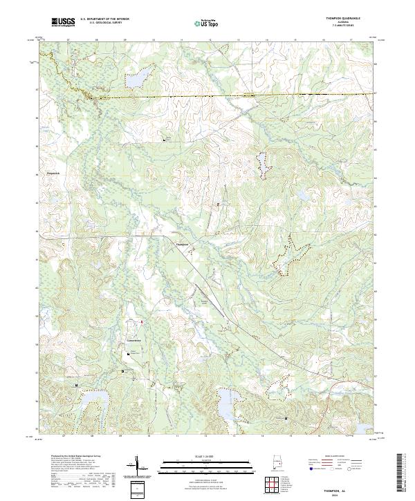 USGS Topographic Map – Thompson
