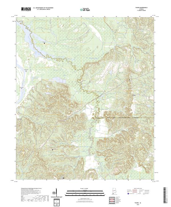 USGS Topographic Map – Tilden