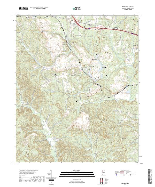 USGS Topographic Map – Townley