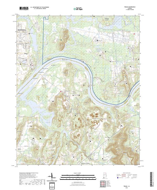 USGS Topographic Map – Triana