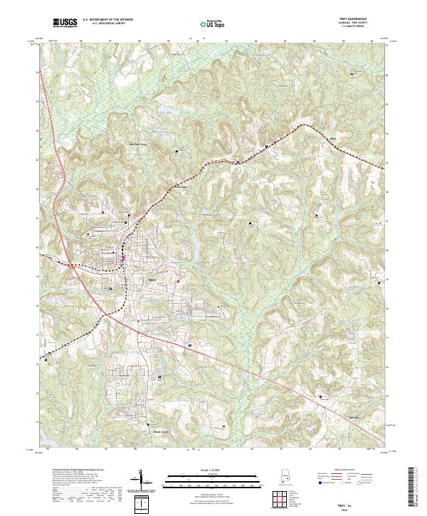 USGS Topographic Map – Troy