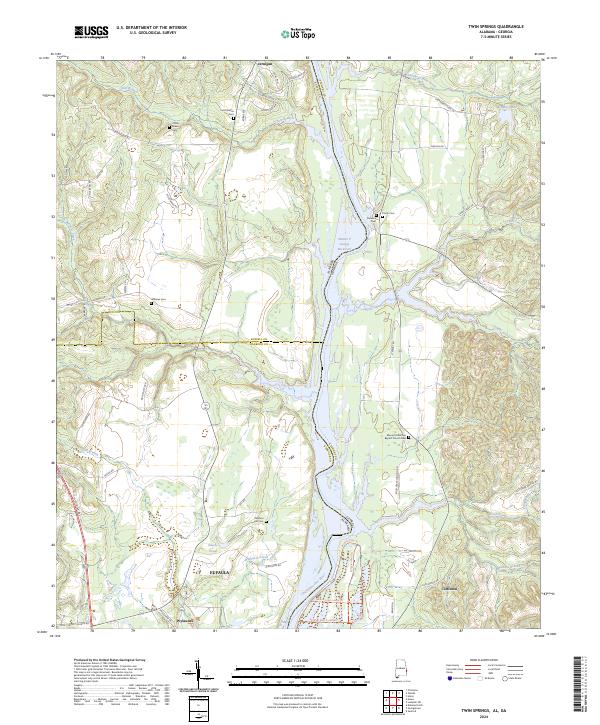 USGS Topographic Map – Twin Springs