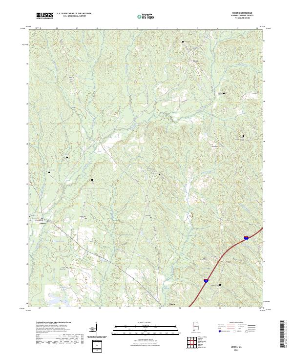 USGS Topographic Map – Union