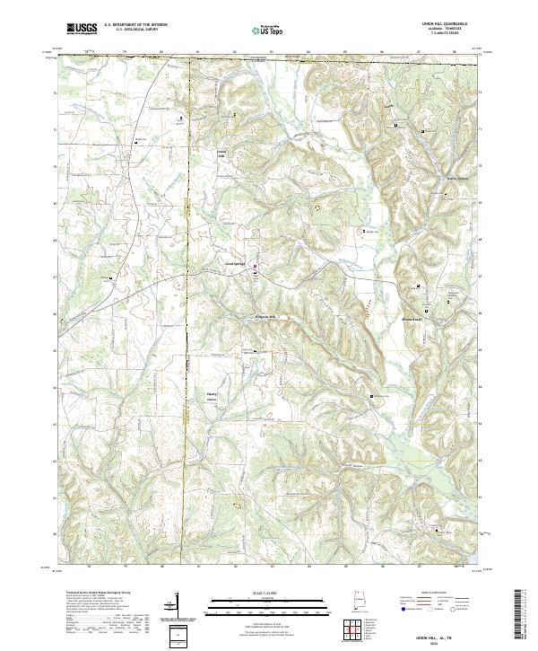 2024 Map of Union Hill, 2024 Print