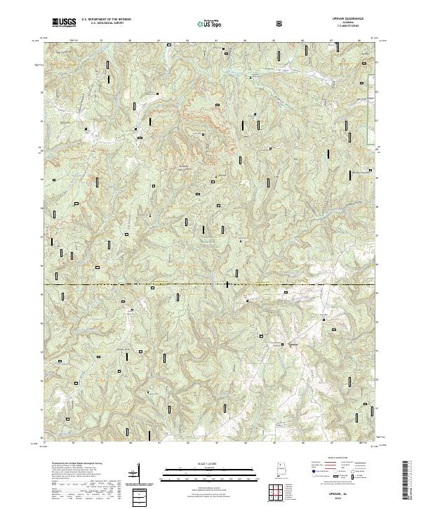 USGS Topographic Map – Upshaw