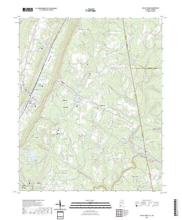 USGS Topographic Map – Valley Head