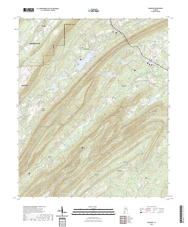 USGS Topographic Map – Vandiver