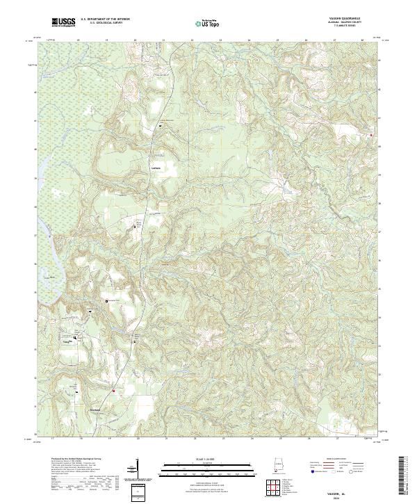 USGS Topographic Map – Vaughn