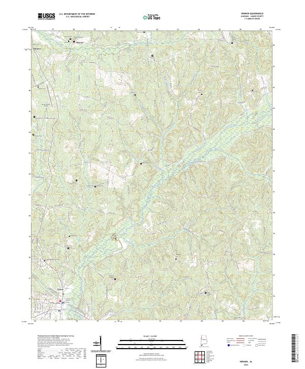USGS Topographic Map – Vernon