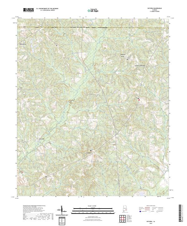 USGS Topographic Map – Victoria
