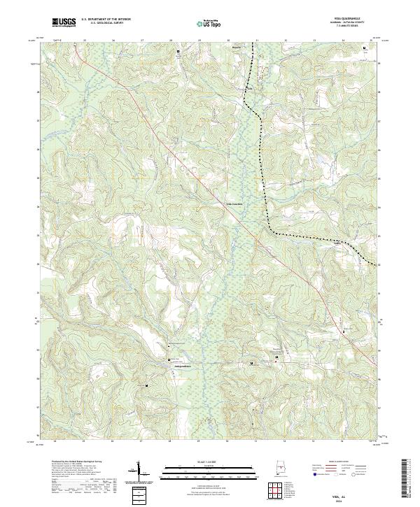 USGS Topographic Map – Vida
