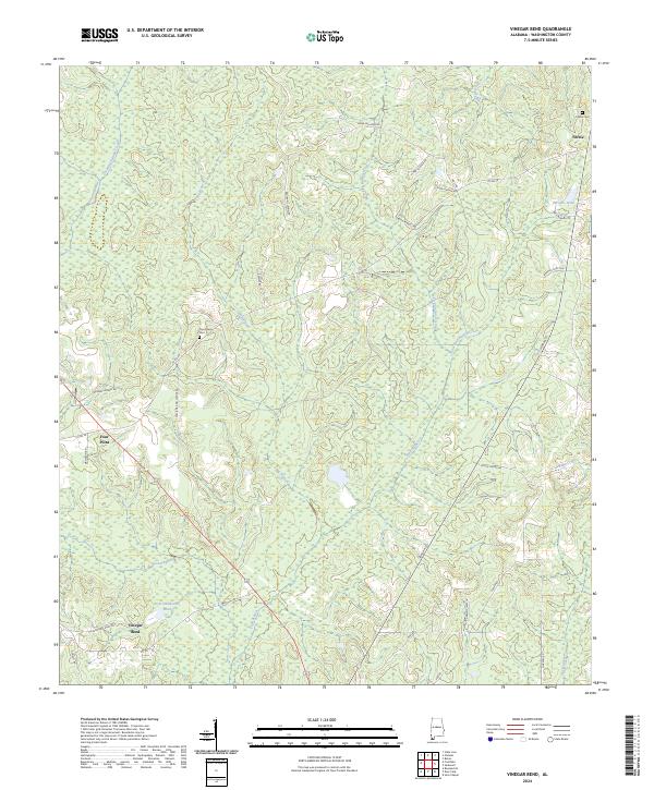 USGS Topographic Map – Vinegar Bend
