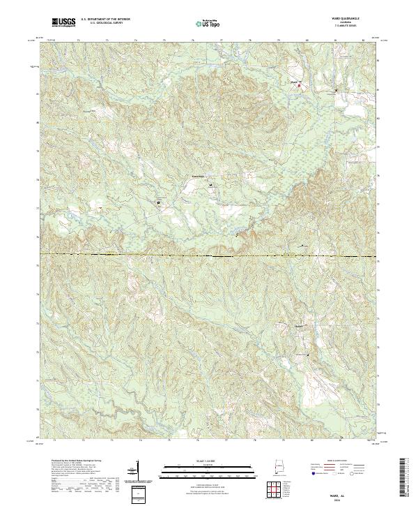 USGS Topographic Map – Ward