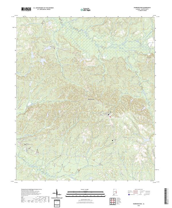 USGS Topographic Map – Warriorstand