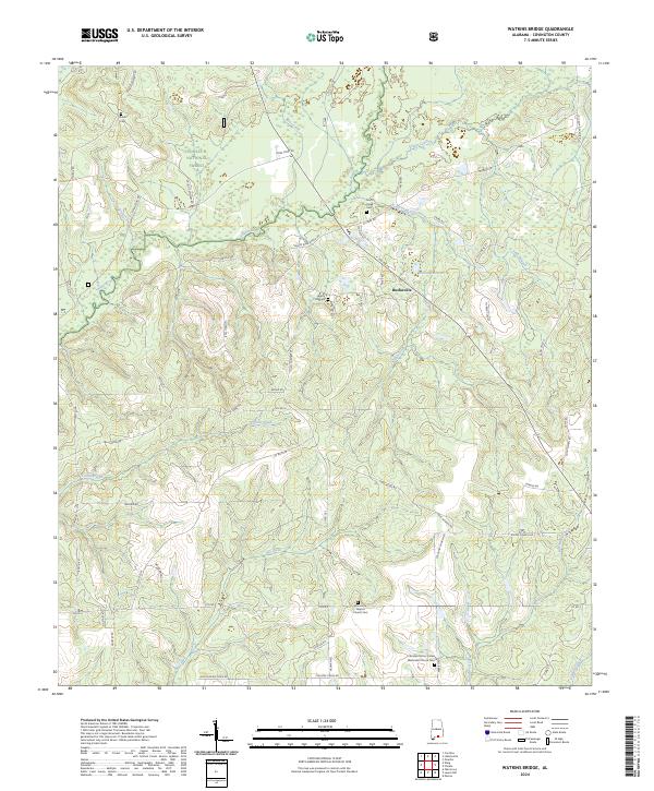 USGS Topographic Map – Watkins Bridge