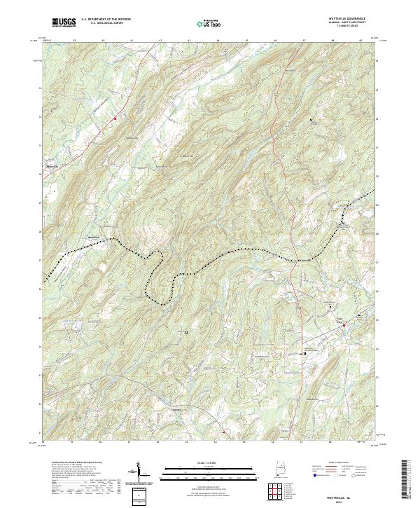 USGS Topographic Map – Wattsville