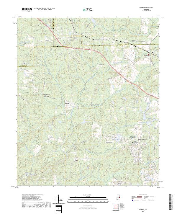 USGS Topographic Map – Waverly