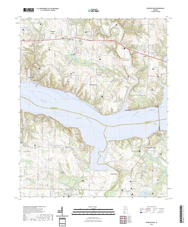 USGS Topographic Map – Wheeler Dam