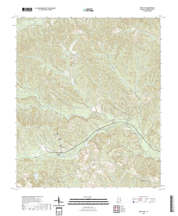 USGS Topographic Map – White Oak