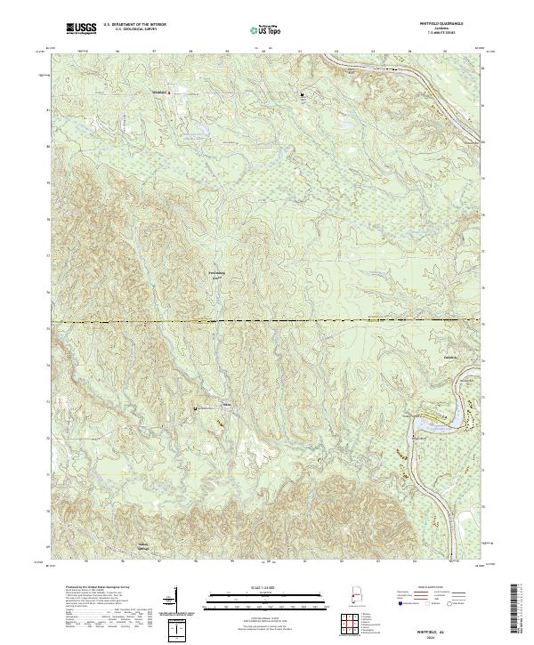 USGS Topographic Map – Whitfield