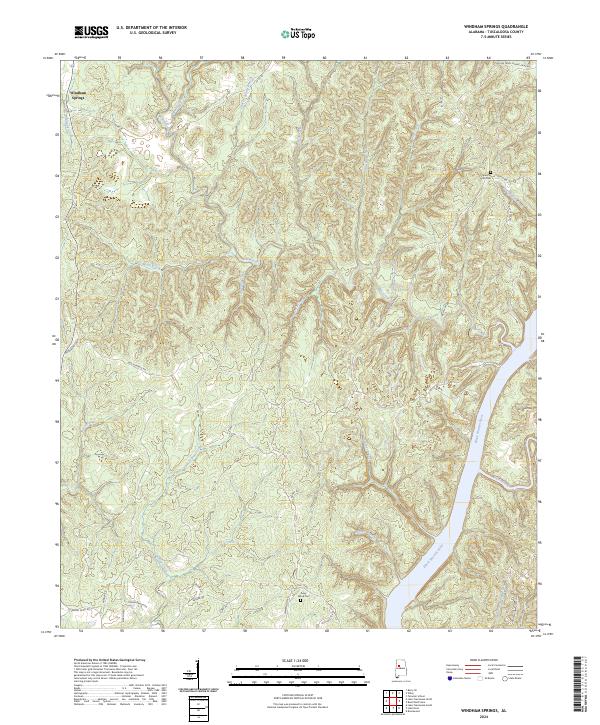 USGS Topographic Map – Windham Springs