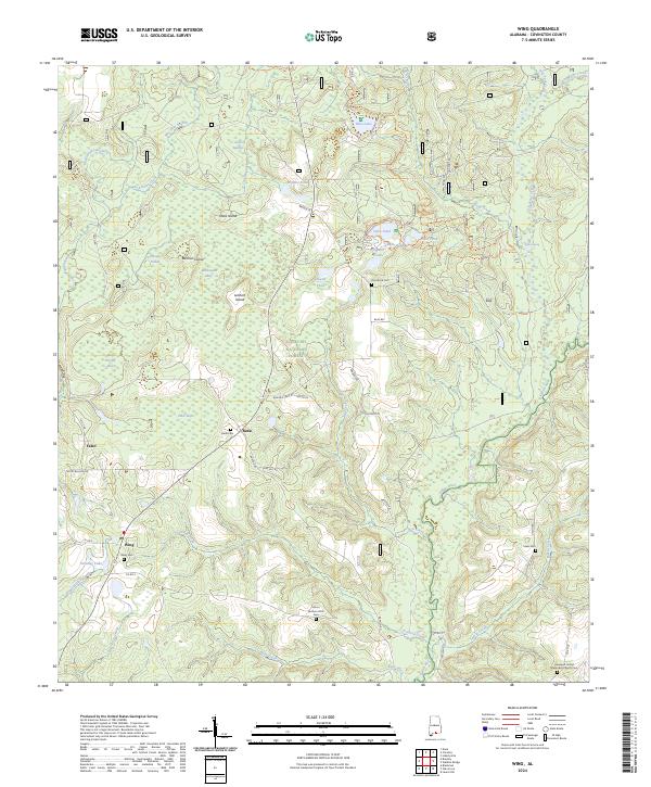 USGS Topographic Map – Wing