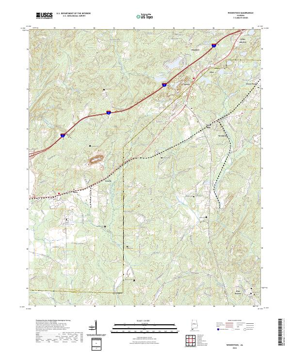 USGS Topographic Map – Woodstock