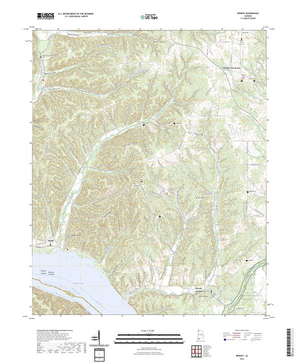 USGS Topographic Map – Wright