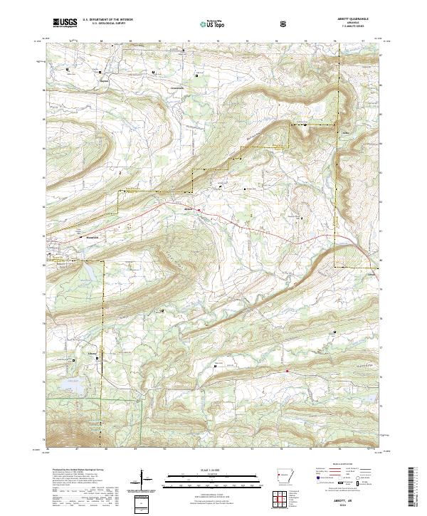 USGS Topographic Map – Abbott