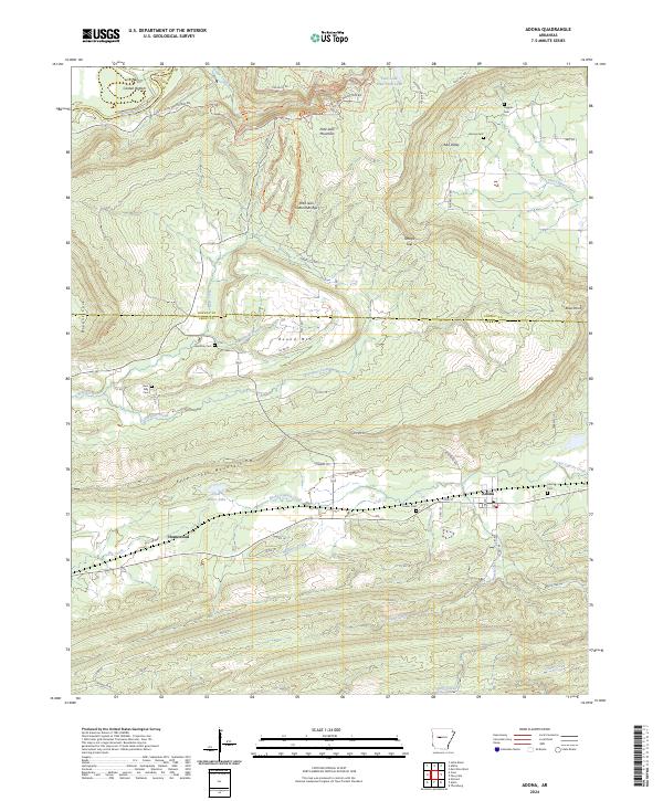 USGS Topographic Map – Adona