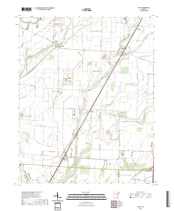 USGS Topographic Map – Alicia
