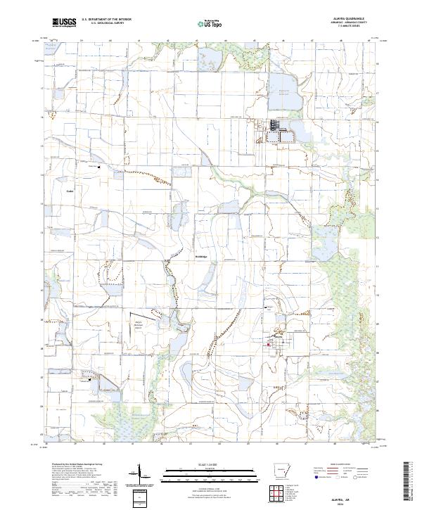 USGS Topographic Map – Almyra