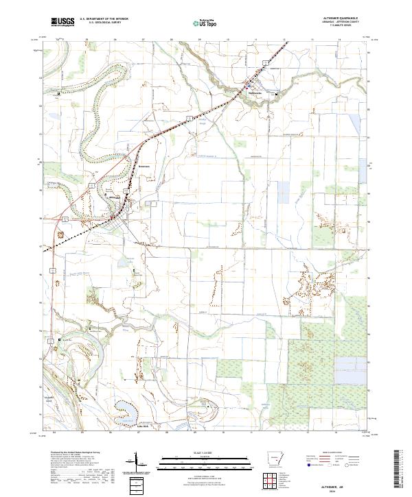 USGS Topographic Map – Altheimer