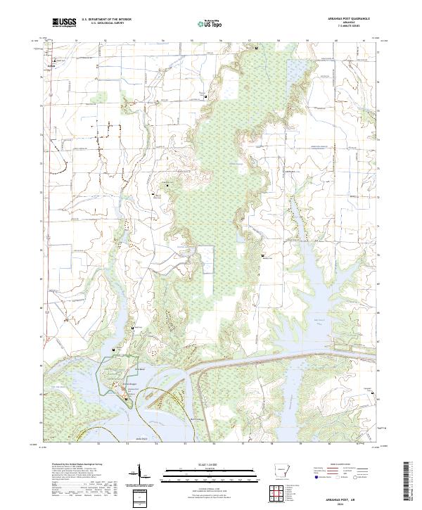 USGS Topographic Map – Arkansas Post