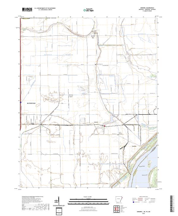 USGS Topographic Map – Armorel
