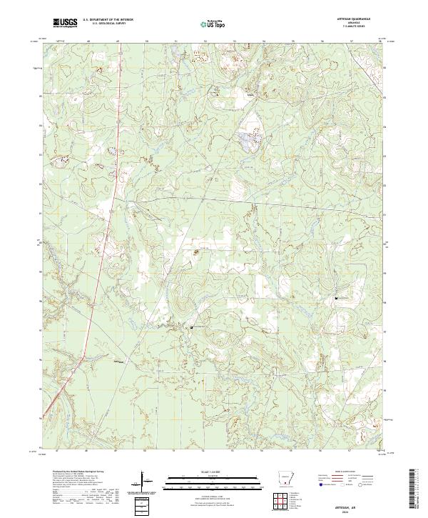USGS Topographic Map – Artesian