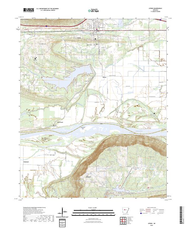 USGS Topographic Map – Atkins