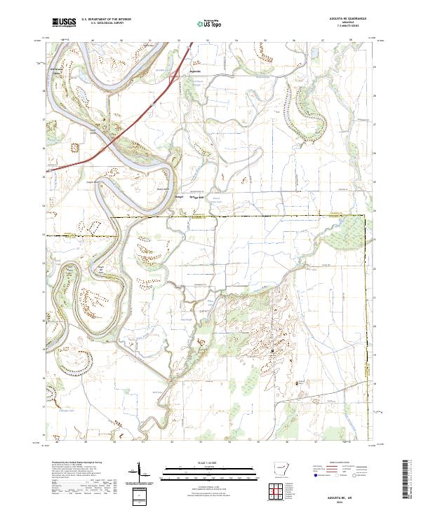 USGS Topographic Map – Augusta NE