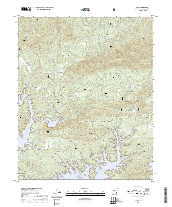 USGS Topographic Map – Avant