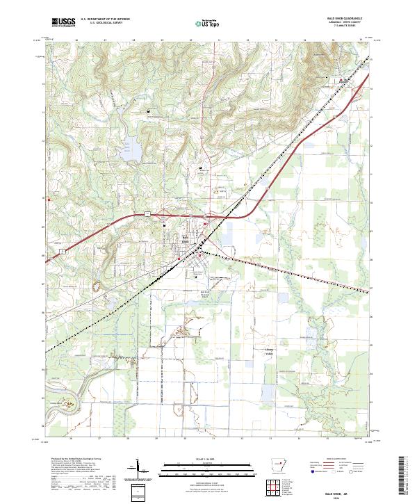 USGS Topographic Map – Bald Knob