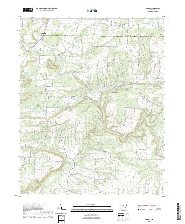 USGS Topographic Map – Barney