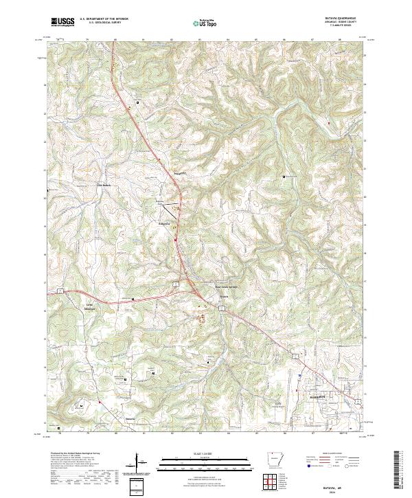 USGS Topographic Map – Batavia